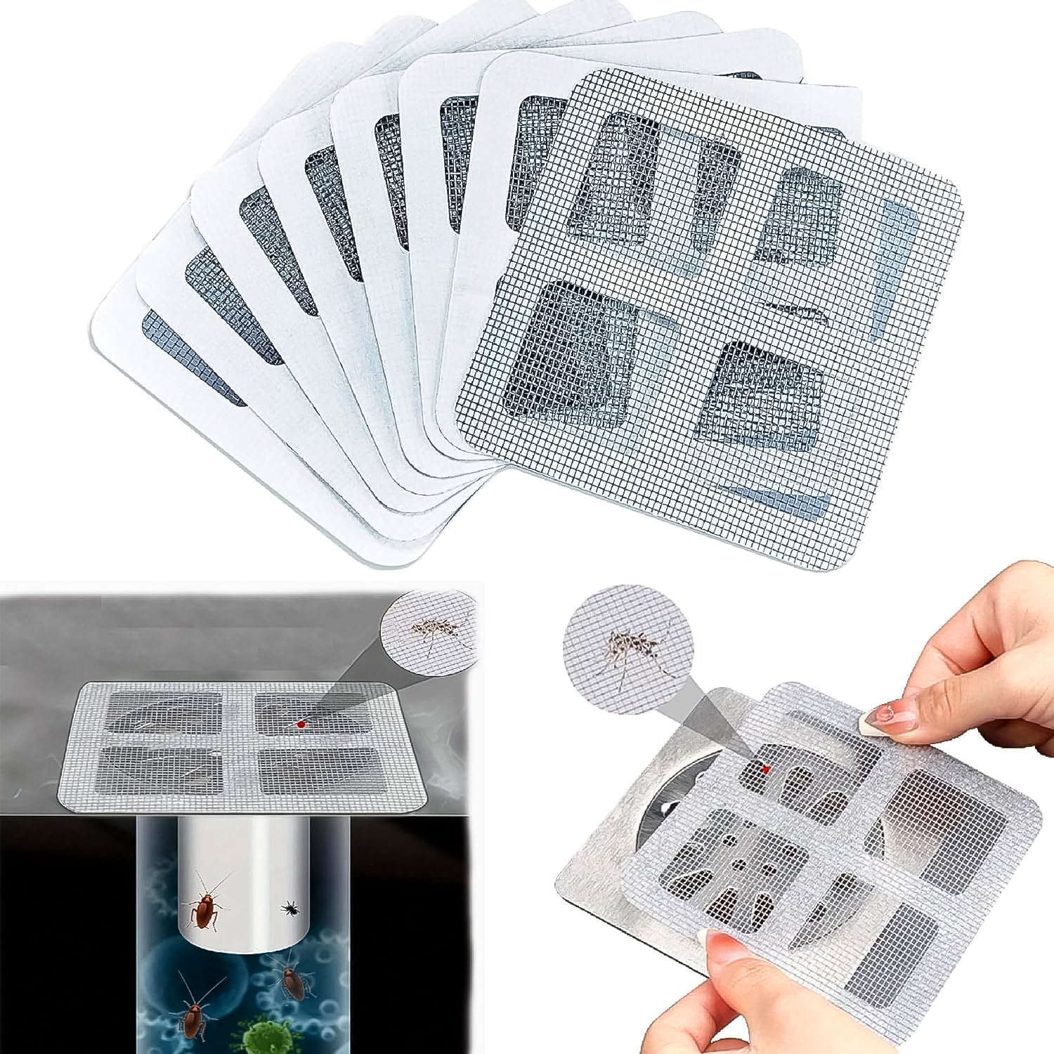 Adhesive Screen Repair Patches for Mesh Holes Adhesive Screen Repair Patches for Mesh Holes